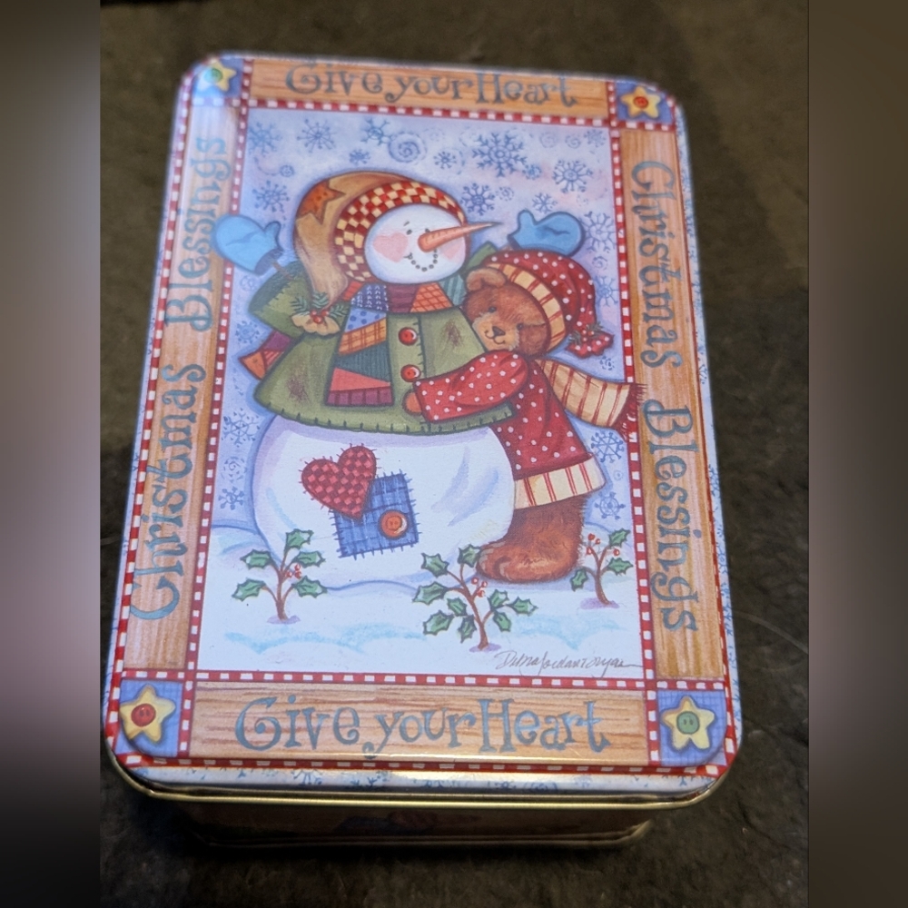 Christmas Blessings Tin Box